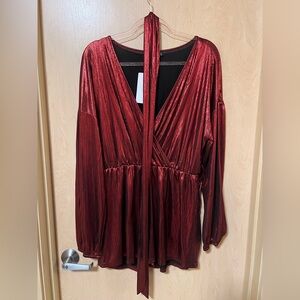 NWT | YOINS Metallic Red Romper